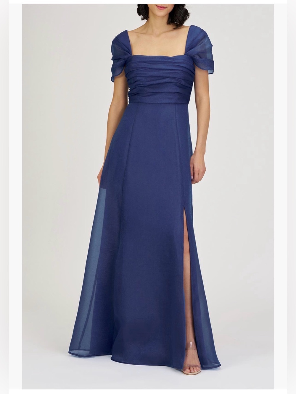 JS Collections Jane Ruched Bodice A-
Line Gown (only worn once)